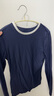 UR2026春季新款女裝休閑簡(jiǎn)約基礎撞色圓領(lǐng)修身T恤UYB450017 墨藍 S 曬單實(shí)拍圖
