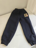 真維斯兒童加絨褲子新年男童羊羔絨長(cháng)褲女童加厚保暖褲中大童馬年童裝 黑 方正馬X 130 曬單實(shí)拍圖