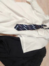 勤度成人禮服男18歲禮服學(xué)生高級(jí)感禮高中生生休閑流西裝套裝主持人畢 白長(zhǎng)+黑褲+藍(lán)皇冠帶 2XL 曬單實(shí)拍圖