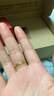 賽菲爾黃金戒指足金唯愛(ài).ONE男女情侶固口金戒指對戒婚戒 女戒 16號約2.75克 曬單實(shí)拍圖