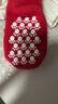 優(yōu)奇冬季寶寶襪子新生兒紅色加厚毛圈防滑點(diǎn)膠嬰兒襪子中筒公仔新年襪 曬單實(shí)拍圖
