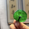 緬甸冰種翡翠帝王綠平安扣吊墜a貨正品老坑圓牌滿(mǎn)綠玉吊墜男女款 曬單實(shí)拍圖