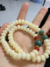 茂悅玉化白玉奶豆菩提根手串108顆蓮花菩提子文玩佛珠男女生念珠手鏈 淩云 9*6mm丨108顆 (贈盤(pán)玩袋） 曬單實(shí)拍圖