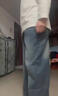 真維斯戶(hù)外運動(dòng)牛仔褲男士春秋季寬松直筒高街復古潮流舒適長(cháng)褲 水泥灰 31 曬單實(shí)拍圖