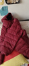 鴨鴨（YAYA）輕薄羽絨服女冬短款2025年秋冬新款高端時(shí)尚女款輕便韓版保暖外套 酒紅色【連帽款】 4XL 曬單實(shí)拍圖