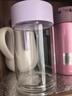 富光清然玻璃杯 高硼硅玻璃水杯子 女生便攜牛奶咖啡高顏值茶杯330ml 曬單實(shí)拍圖