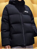 FILA 斐樂(lè )楊冪同款女士羽絨服冬季新款防潑水短款RGB多彩羽絨外套 正黑色-BK M 165/84A/M 曬單實(shí)拍圖