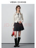 VEGA CHANG半身裙女2026新款春季學(xué)院風(fēng)高腰顯瘦百搭條紋百褶短裙 墨紋黑 S 曬單實(shí)拍圖