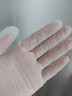 一次性加長(cháng)防水丁腈手套耐用型家務(wù)橡膠乳膠廚房清潔洗碗防水專(zhuān)用 丁腈手套白色【1包30只裝】高韌性 曬單實(shí)拍圖