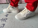 李寧女鞋板鞋2026冬季新款官方正品小白鞋透氣女生款高顏值運動(dòng)休閑鞋 云霧白/海鹽紫（元寶） 37 曬單實(shí)拍圖