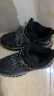 鴻星爾克熾野3加棉休閑鞋男鞋冬季新款棉鞋戶(hù)外防滑保暖加厚雪地靴運動(dòng)鞋 正黑/碳灰 43 曬單實(shí)拍圖