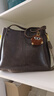 寶可蝸牛情人節托特包包女春夏時(shí)尚復古單肩包寬帶斜挎包大學(xué)生上課通勤包 咖啡色帶掛件 加強版【面料升級加固】 曬單實(shí)拍圖