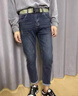 東方駱駝（EASTERN CAMEL）奢華高端2026新款男士牛仔褲春秋季修身小腳潮牌黑色褲子男款耐磨 藍色  常規 【官方正品】 28 二尺一 曬單實(shí)拍圖