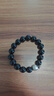 普陀山黑曜石手串足銀飾六字箴言五行補水男士手串轉運珠護身生日禮物 曬單實(shí)拍圖