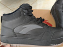 安踏元年2高幫板鞋棉鞋男鞋冬季保暖加厚加絨皮面休閑運動(dòng)鞋子男 曬單實(shí)拍圖