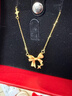 周六福黃金項鏈女星夢(mèng)少女心吊墜婦女節禮物計價(jià)A0611998約3.46g40+5cm 曬單實(shí)拍圖
