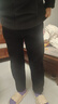 浪莎冬季女褲子加絨加厚保暖哈倫褲媽媽寬松大碼高腰新品顯瘦休閑褲 曬單實(shí)拍圖