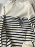 森馬（Semir）森柔|地理系列毛衣女冬季半高領(lǐng)刺繡條紋衫101724107022 曬單實(shí)拍圖