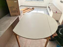 源氏木語(yǔ)x維莎系列實(shí)木伸縮餐桌可變圓桌小戶(hù)型家用折疊圓形巖板飯桌 1.4m折疊巖板餐桌(單桌) 曬單實(shí)拍圖