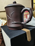 金鑲玉 宜興紫砂杯泡茶杯茶具辦公杯手工原礦紫泥水杯竹韻杯450ml 曬單實(shí)拍圖