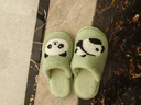 豬爸爸兒童棉拖鞋男童室內家居防滑女寶寶秋冬2024新款保暖拖鞋綠色220 曬單實(shí)拍圖
