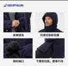 迪卡儂（DECATHLON）男款冬季徒步防水保暖棉服棉襖男外套派克大衣SH500 男-藏青色 L 曬單實(shí)拍圖