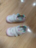 泰蘭尼斯童鞋幼兒園室內鞋男女童休閑板鞋防滑柔軟兒童鞋粉/白28 曬單實(shí)拍圖