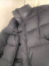 伊芙麗鴨絨立領(lǐng)直身寬松版型落肩袖短款羽絨服女秋季新款 黑色 S 155/80A 曬單實(shí)拍圖