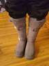 ZHR雪地靴女2025新款冬季加絨加厚保暖棉鞋女長(cháng)筒靴女IQ01 灰色 35 曬單實(shí)拍圖