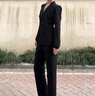 伯德小姐西裝外套女士職場(chǎng)高級感面試正裝小個(gè)子職業(yè)西服套裝 TZ03 黑色套裝【春秋款】常規系列 L -適合105-113斤可穿 曬單實(shí)拍圖
