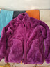 雅鹿衛衣女男加絨加厚運動(dòng)保暖抓絨衣雙面穿搖粒珊瑚絨情侶外套 ZZ22028紫色-女【雙面穿】 L 曬單實(shí)拍圖