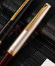 百樂(lè )（PILOT）【熱門(mén)商品】Elite95s精英折疊鋼筆套裝14k金筆尖練字商務(wù)辦公成人鋼筆 F尖香檳色筆帽(配墨水) 曬單實(shí)拍圖