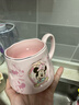 迪士尼情侶馬克杯可愛(ài)卡通禮物輕奢徽章杯高顏值女生水杯子 米妮描金徽章杯 370ML 1個(gè) 曬單實(shí)拍圖