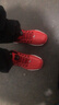 熱血喬丹斷碼科比24號毒液運動(dòng)鞋2025秋季款兒童跑步鞋中大童紐扣籃球 黑紅（紐扣款）皮面 90%寶媽 36碼 曬單實(shí)拍圖