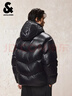 杰克·瓊斯（JACK&JONES）男裝冬季純黑色蓬松度700+亮光加厚寬松連帽羽絨服男225412031 曬單實(shí)拍圖