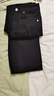 三彩2025冬季新款微喇小黑褲高腰毛邊喇叭褲牛仔長(cháng)褲顯瘦簡(jiǎn)約M 經(jīng)典黑 S 155/64A 曬單實(shí)拍圖