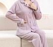 古今（GUJIN）【100%棉】媽媽睡衣女中老年春夏秋季氣質(zhì)翻領(lǐng)開(kāi)衫大碼家居服套裝 曬單實(shí)拍圖
