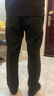 羅蒙（ROMON）西裝休閑褲商務(wù)通勤風(fēng)加絨加厚秋冬季高彈免燙正裝長(cháng)褲子男 黑 31 曬單實(shí)拍圖