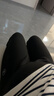 婧麒（JOYNCLEON）孕婦褲子打底褲外穿瑜伽芭比秋鯊魚(yú)褲秋冬加絨黑色L Jyk41587 曬單實(shí)拍圖
