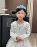 藍莓兔皇冠項鏈耳環(huán)耳夾戒指手鏈套裝頭飾兒童發(fā)飾女童帶藍色女發(fā)箍王冠 皇冠（藍鉆）（5-18歲） 曬單實(shí)拍圖