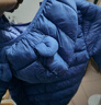 京東物流童裝兒童羽絨棉服輕薄款中大童裝羽絨棉衣秋冬季棉襖 寶藍色 110 cm建議加大一碼拍 曬單實(shí)拍圖