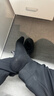 京東京造【美麗諾羊毛】新年禮物秋冬男士40%羊毛襪子男吸濕保暖襪 黑色 曬單實(shí)拍圖