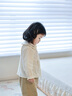 幼歌（YOUGE）嬰幼兒春季新款萌趣繡花襯衫女寶寶復古燈籠束腳褲套裝 米色 襯衫 100 cm 曬單實(shí)拍圖
