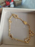 六福珠寶光影金葫蘆5G碎碎冰黃金手鏈AB鏈 計價(jià) 022694BA 7.17克(含工費946元) 曬單實(shí)拍圖