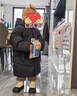 巴拉巴拉童裝兒童羽絨服女男童2025新款冬中長(cháng)款加厚保暖外套純色連帽衣服 曬單實(shí)拍圖