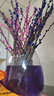 銀柳真花鮮枝干花擺件室內水培綠植物新年節日招財年宵花卉盆栽 60cm粉色+紫色各20支的混色款 曬單實(shí)拍圖