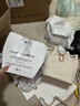 CHARLES&KEITH絎縫菱格鏈條水桶包雙肩包包女包女友生日新年禮物CK2-10701506 Beige米色 M 曬單實(shí)拍圖