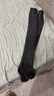 歐藍薇雅毛圈小腿襪女秋冬新款女士日過(guò)膝系長(cháng)筒毛巾襪純色加厚保暖長(cháng)襪子 深灰 1雙 均碼 曬單實(shí)拍圖