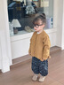 班喜迪女童套裝春裝2026新款兒童洋氣針織開(kāi)衫休閑褲春秋寶寶衣服小童裝 黃色 90 曬單實(shí)拍圖