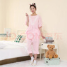 tutuanna睡衣女夏純棉家居服套裝 女 公主風(fēng)圓領(lǐng)短袖短褲上下套 粉色（上衣+褲子套裝） 均碼 上衣160/84A 褲子160/70A 曬單實(shí)拍圖